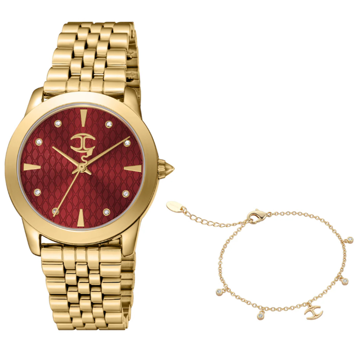 MONTRE JUST CAVALI FEMME SIMPLE ACIER